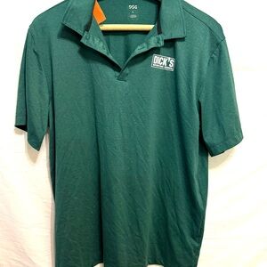 Dick's Sporting Goods green work golf polo short sleeve   Shirt men's Large